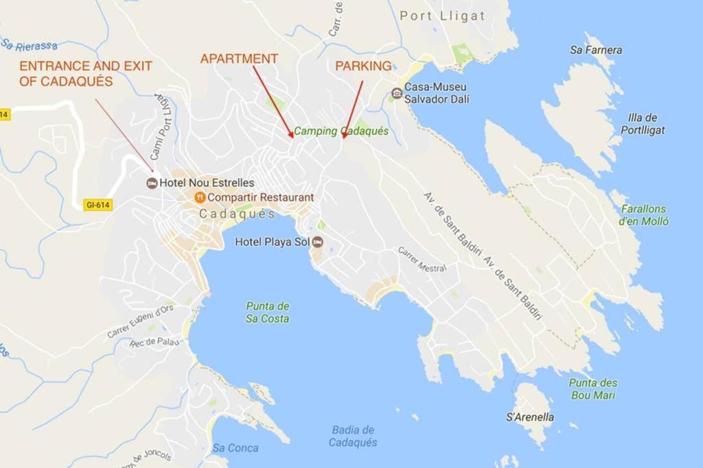 Apartamento Con Jardincito En El Centro De Cadaques Bagian luar foto